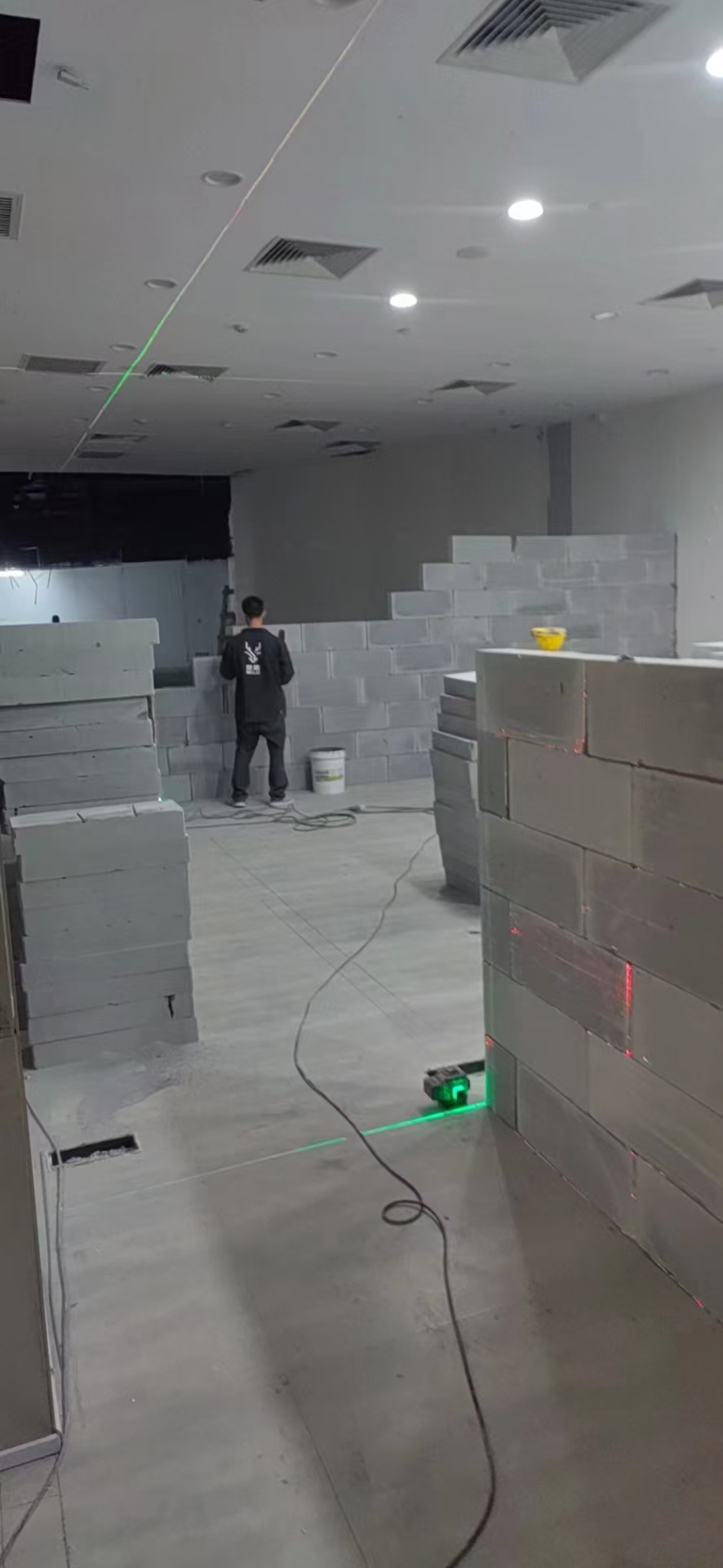 加气/泡沫砖隔墙材料展示